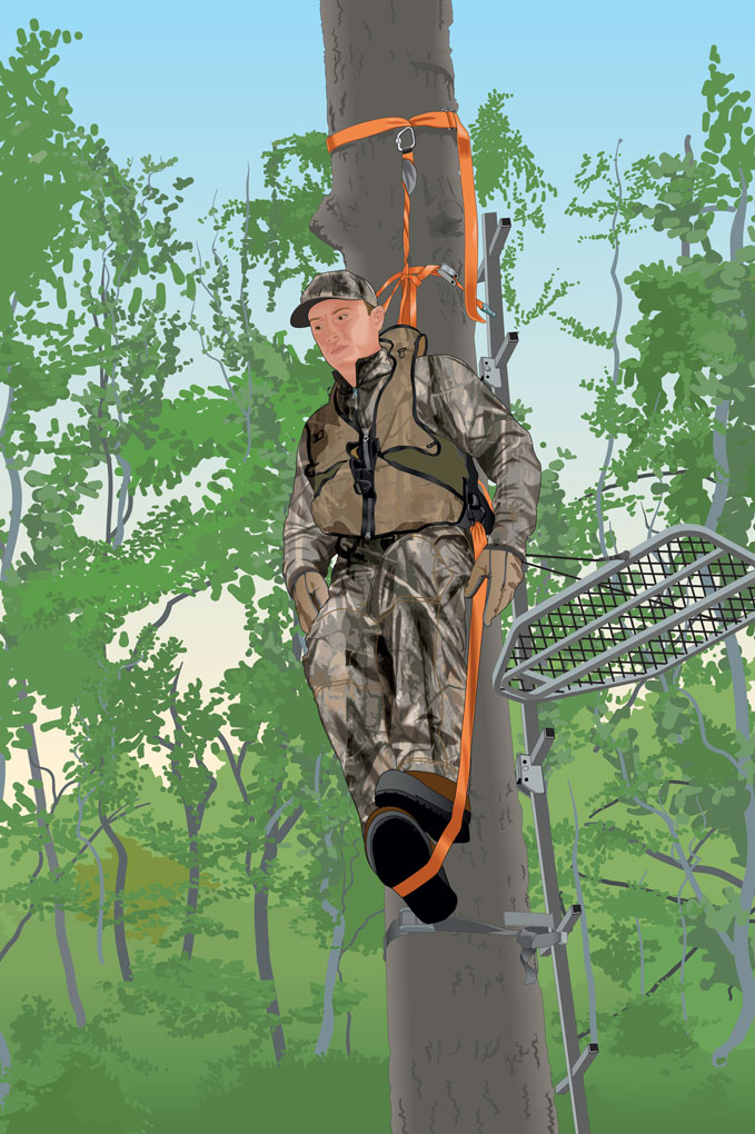 Hunter using FAS and suspension relief strap