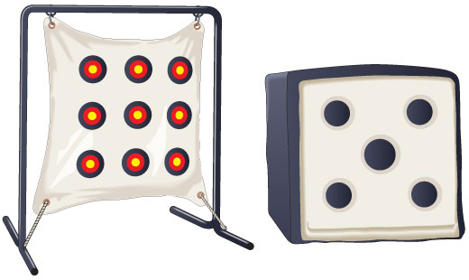 Bowhunter practice targets
