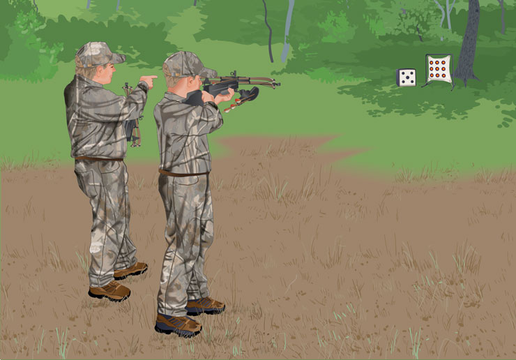 Crossbow practice